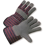 WestChester 858 Select Split Cowhide Palm Rubberized Cuff Gloves