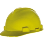 MSA V-Gard Helmet Protective Hard Caps Yellow