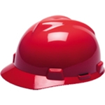 MSA V-Gard Helmet Protective Hard Caps Red