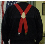 CPA Red Suspenders for Aluminized Pants