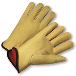 WestChester 9940KF Select Grain Pigskin Leather Flannel Lined Driver Gloves