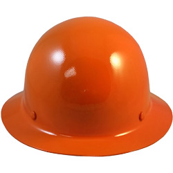 MSA Skullgard Protective Hard Hats Full Brim Orange