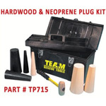 Team TP715 6 pc. Hardwood & Neoprene Plug Kit Non-Sparking - IN STOCK