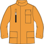 FireDex Wildland Fire Jackets, NFPA - Standard, Nomex, Yellow