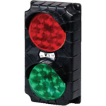 TriLite SG10B-24RG-LED Stop and Go Loading Dock Safety Lights - LED, 24V, Black Housing