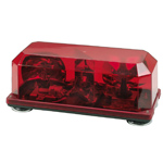 Wolo 3580M-R Light Priority 1 Red Lens 12-Volt Magnet Mount Halogen