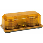 Wolo 3700M-A Light Priority 2 Amber Lens 12-24 Volt Magnet Mount Str