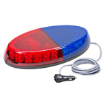 Wolo 3815M-BR Light Wolo Beyond Blue & Red Lens 12-Volt Magnet Mount