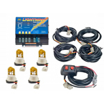 Wolo 8004-3AAAA Strobe Kit LIGHTNING 4 Amber Strobe Bulbs 12-24 Volt