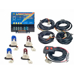 Wolo 8004-8BBRR Strobe Kit LIGHTNING 2 blue - 2 Red Strobe Bulbs 12-