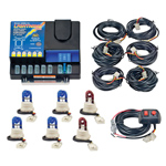 Wolo 8006-13-4B2R Strobe Kit LIGHTNING PLUS 4 Blue - 2 Red Strobe Bu