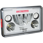 FireTech FT-4X6-HL 4x6 Factory Headlight (1), DOT Compliant - High/Low, Chrome