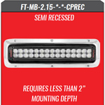 FireTech FT-MB-2.15-F-B-CPREC Light 150 Watt Semi-Recessed Scene Lig