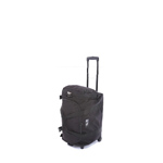 R&B 197BK-W Gear Bag with Wheels and End Pocket - Black Plain