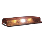 Federal Signal 454100HL-AWA Highlighter LED Mini Lightbar - Suct. Mnt. - Amber/White/Amber