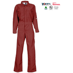 Topps Apparel CO07-5545 FR Coveralls 4.5 oz Nomex, NFPA - Red - IN STOCK