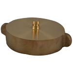 South Park HC-27 Fire Hose Caps, Rocker Lug - Brass Finish - NST