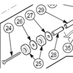 Federal Signal ZH7149-0A Washer for the Brake Pad