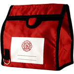 Flamefighter 39160CR SCBA Mask Bag, Red w/ Felt Liner - Small
