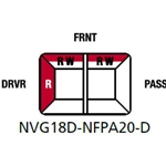 Federal Signal NVG18D-NFPA20-D 18" Navigator NFPA LightBar - Red/White, Driver