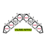 Federal Signal VSLR8S-NFPA3 Split Vision SLR