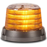 Federal Signal 320TMP-AB-SB Pro LED Beacon, Tall Dome - Amber/Blue LEDs, Clear Dome