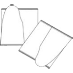 8" Aluminized Open Top Cover Mitts 105 CPA Newtex