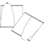 8" Aluminized Open Top Cover Mitts 105 CPA Newtex