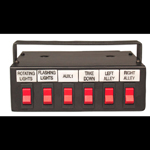 SoundOff ETSP6F 600 Series Switch w/ 6 Functions: 6 Rocker Switches,