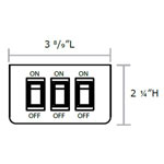 Star SP3860-3 Switch Panels 1 PK