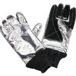 Lakeland 343-28 Aluminized Firefighter Gloves - Leather Palm
