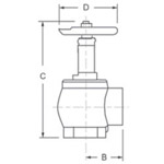 Dixon AV250-W Wheel Domestic Cast Angle Hose Valves Parts 1 PK