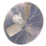 Schaefer 24CFO-EWDS 24" Washdown Duty Fan, Epoxy Coated Motor, Stainless Steel OSHA Guards, Stainless Steel Blade 1 PK