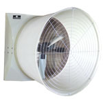 Schaefer 573CF112G-1-HV 57" Fiberglass Exhaust Fan with Cone, 3-Wing Galvanized Blade, 1-1/2 Hp, High Volume 1 PK