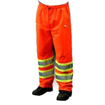 Dicke P1200 Pants Class E, Orange Solid/Mesh Combo Class E, 2" Silv