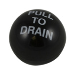 South Park DV72-1 KNOB ONLY, BLACK PLASTIC “PULL TO DRAIN” Drain Valve