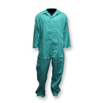 Chicago Protective 605-GR Flame Resistant Coveralls - 9 oz. Green FR Cotton