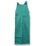 Chicago Protective 618-GW Green FR Cotton Bib Overall - Heavier Weig