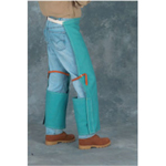 Chicago Protective 778-GR Step In Chaps 9 oz. Green FR Cotton
