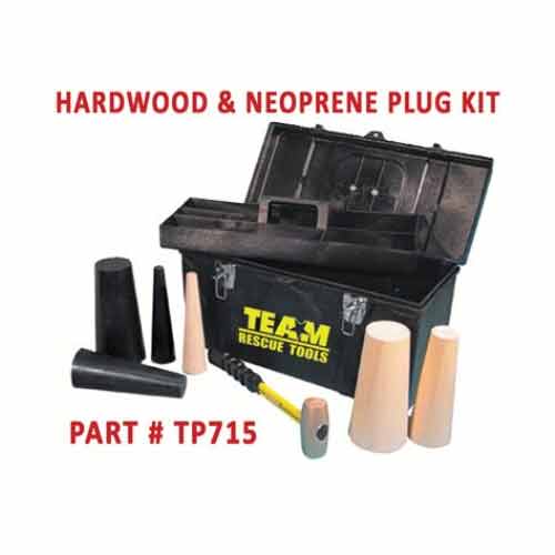 Team TP715 6 pc. Hardwood & Neoprene Plug Kit NonSparking IN STOCK