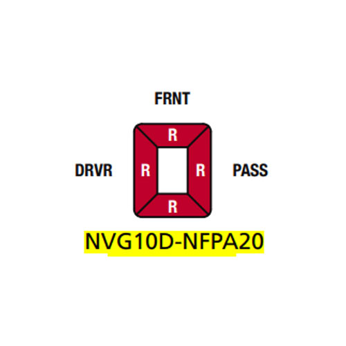Federal Signal NVG10DNFPA20 10" Navigator NFPA LightBar, Red Lights