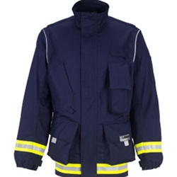 Lakeland EXCT13  FR Extrication Coats with Trim, 911 Series - Navy - IN STOCK - ON SALE