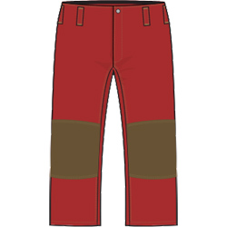 FireDex Wildland Fire Pants, NFPA - Standard, Cotton, Red