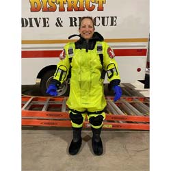 FirstWatch RS-1005 Cold Water Rescue Suit, Hi Vis Yellow - Medium
