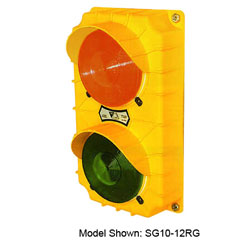 TriLite SG10-24RG-LED Stop-Go Loading Dock Safety Light - Yellow Housing, 24V, LED