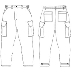 PGI 7500276-C4 Fireline Ground Pounder Classic Pants NFPA - Nomex - Green