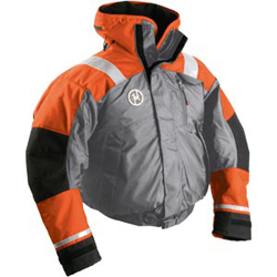 FirstWatch AB-1100-OG Flotation Bomber Jackets - Orange and Grey