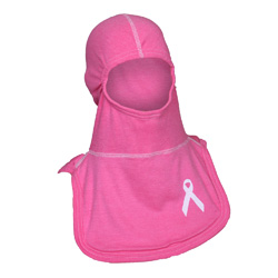 Majestic Pink POWER (Pink hood with White Ribbon) NFPA Hood PAC II