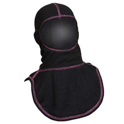 Majestic High-Vis Pink stitching on Black NFPA Hood PAC II