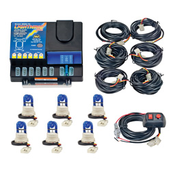 Wolo 8006-7-6B Strobe Kit LIGHTNING PLUS 6 Blue Strobe Bulbs 12-24 V